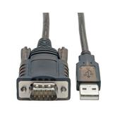 TRIPP LITE TRIPPLITE RS232 to USB Adapter Cable with COM Retention USB-A to DB9 M/M FTDI 5ft. 1.52m