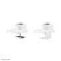 Neomounts by Newstar NEOMOUNTS Monitor Dual-Deskmount with crossbar 10-32inch Full Motion Gasspring Tilt Rotate Swivel Grommet/ Clamp white (NM-D775DXWHITE)