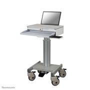 Neomounts by Newstar MED-M100 Medical laptop cart mobile workplace Max 50kg height: 86-120cm Depth:42cm Width:60cm swivel grey