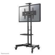 Neomounts by Newstar Monitor/TV Mobile Floorstand 32inch-75inch 45kg VESA600x400 Height Adjust 103-153cm public LFD Trolley black