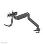 Neomounts by Newstar NEOMOUNTS Monitor Triple-Deskmount with crossbar 17-24inch Full Motion Gasspring Tilt Rotate Swivel Grommet/ Clamp black (NM-D775DX3BLACK)