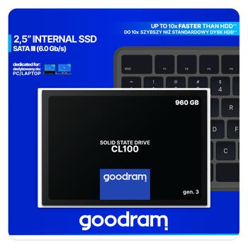 GOODRAM Cl100 Gen.3 2.5" 960 Gb  (SSDPR-CL100-960-G3)