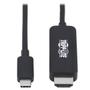 TRIPP LITE TRIPPLITE USB-C to HDMI Adapter Cable M/M 4K 4:4:4 Thunderbolt 3 Compatible Black 3ft. 0.9m
