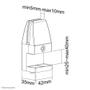Neomounts by Newstar desk clamp set 25-40mm Black (NS-CLMP40BLACK)