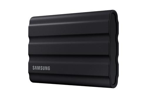 SAMSUNG g T7 Shield MU-PE2T0S - SSD - encrypted - 2 TB - external (portable) - USB 3.2 Gen 2 (USB-C connector) - 256-bit AES - black (MU-PE2T0S/EU)