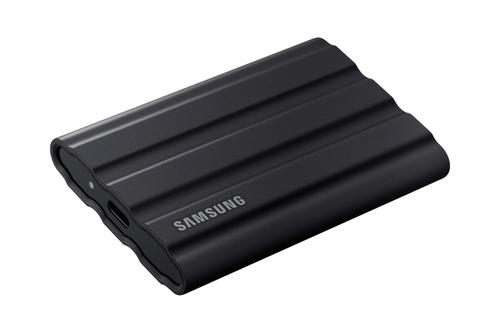 SAMSUNG g T7 Shield MU-PE2T0S - SSD - encrypted - 2 TB - external (portable) - USB 3.2 Gen 2 (USB-C connector) - 256-bit AES - black (MU-PE2T0S/EU)
