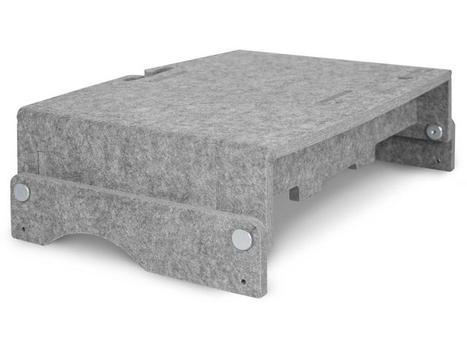 BAKKER & EIKHUIZEN Monitorständer Q-Riser 110 Circular, grau retail (BNEQR110CLGY)