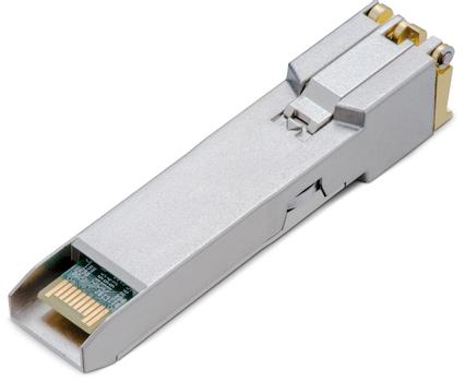 TP-LINK 10GBASE-T RJ45 SFP+ Module
SPEC: 10Gbps RJ45 Copper Transceiver,  Plug and Play with SFP+ Slot, Support DDM (Temperature and Voltage), Up to 30 m Distance (Cat6a or above) (TL-SM5310-T)