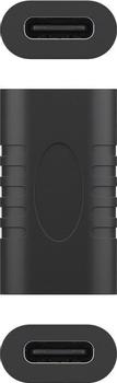 GOOBAY USB-C -jatkoadapteri,  musta (45401)