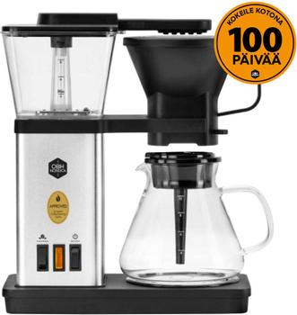 OBH NORDICA Blooming 2411 kaffemaskin ECBC-sertifisert,  Blooming-funksjon for fyldigere aroma, brygger 10 kopper på 5–7 minutter, 1.25L (2411)