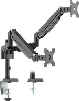 INLINE Desktop Mount with Lifter movable for two Displays up to 82cm 32" max. 9kg (23160B)