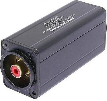 NEUTRIK Mini balanserings adapter XLRM Hann Phono Rød (NA2M-D2B-TX)