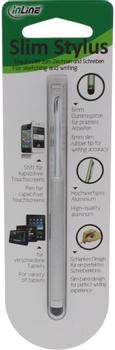 INLINE Slim Stylus -kosketusnäyttökynä,  hopea (55467A)
