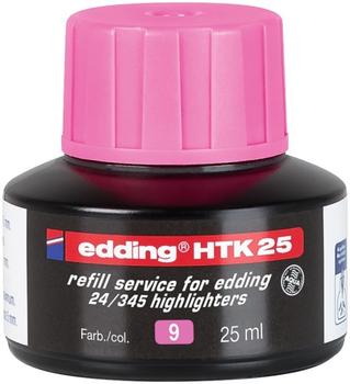 EDDING HTK 25 Bottled Refill Ink for Highlighter Pens 25ml Pink - 4-HTK25009 (4-HTK25009)