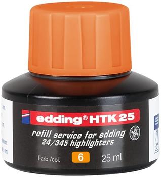 EDDING HTK 25 Bottled Refill Ink for Highlighter Pens 25ml Orange - 4-HTK25006 (4-HTK25006)