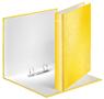 LEITZ WOW Ring Binder Laminated Paper on Board 2 D-Ring A4 25mm Rings Yellow (Pack 10) 42410016
