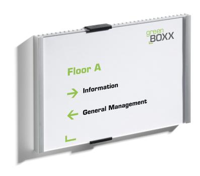 DURABLE Info Sign A5 dørskilt sølv (480323)