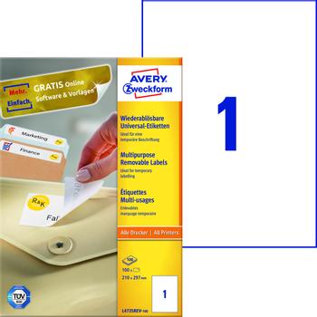 AVERY Self-Adhesive Label Rounded  (L4735REV-100)