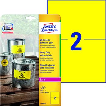 AVERY Self-Adhesive Label Rectangle (L6130-20)