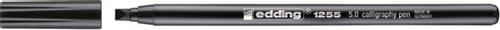 EDDING 1255 Calligraphy Pen 5.0mm Line Black (Pack 10) - 4-125550-001 (4-125550-001)