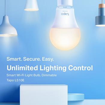 TP-LINK Tapo Smart Wi-Fi Light Bulb, (TAPO L510E(2-PACK))