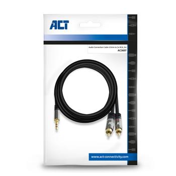 ACT Audiokabel AC3607 Zwart 5 m (AC3607)