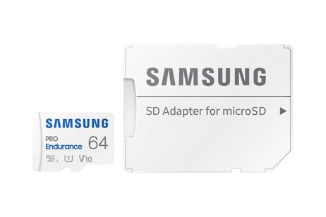 Samsung PRO Endurance MB-MJ64KA - flashminnekort - 64 GB - microSDXC UHS-I (MB-MJ64KA/EU)