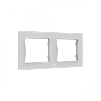 SHELLY Väggram 2 Knappar Vit (Shelly_WF_2_w)