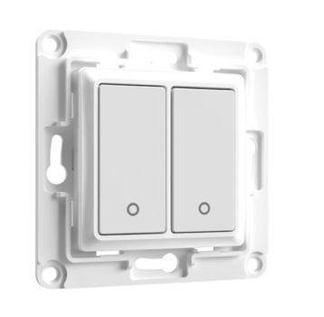 SHELLY · Accessories · Wall Switch 2 · Wandtaster 2-fach · Weiß (WS2 white)