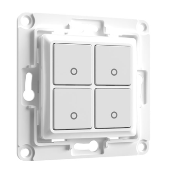 SHELLY · Accessories · Wall Switch 4 · Wandtaster 4-fach · Weiß (WS4 white)