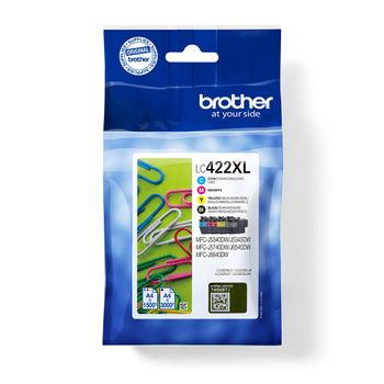 BROTHER LC422XL - 4-pack - black, yellow, cyan, magenta - original - ink cartridge - for Brother MFC-J5340DW,  MFC-J5345DW,  MFC-J5740DW,  MFC-J6540DW,  MFC-J6940DW (LC422XLVAL)