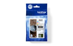 BROTHER LC422 Value Pack - 4-pack - black, yellow, cyan, magenta - original - ink cartridge - for Brother MFC-J5340DW, MFC-J5345DW, MFC-J5740DW, MFC-J6540DW, MFC-J6940DW