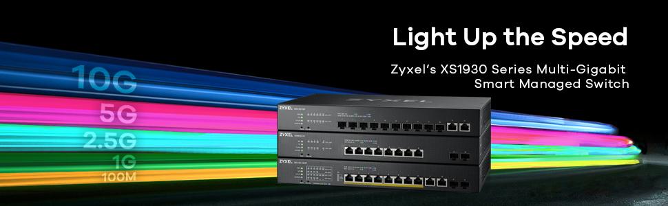 ZYXEL XS1930-12HP,  8-port Multi-Gigabit Smart Managed PoE Switch 375Watt 802.3BT, 2x10GbE + 2xSFP+ (XS1930-12HP-ZZ0101F)
