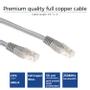 ACT Grey 1.5 meter U/UTP CAT6 patch cable with RJ45 connectors (IB8051)