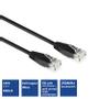ACT UTP Patch Cat.6 -  1 meter Sort Nettverkskabel 10-100-1000Mbps (IB8901)