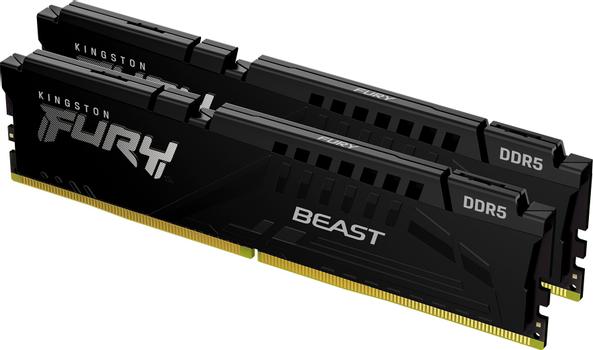 KINGSTON 16GB DDR5-5600MTS CL40 DIMM (KIT OF 2) FURY BEAST BLACK MEM (KF556C40BBK2-16)