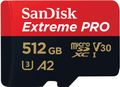 SANDISK Extreme PRO 512GB MicroSDXC UHS-I Class 10 Memory Card and Adapter