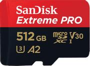 SanDisk Extreme Pro - flashminnekort - 512 GB - microSDXC UHS-I