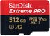 SANDISK Ext PRO microSDXC 512GB+SD 200MB/s