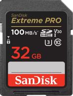 SanDisk Extreme Pro 32GB SD-kort Video Class V30 / UHS-I U3