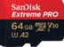 SANDISK Ext PRO microSDXC 64GB+SD 200MB/s