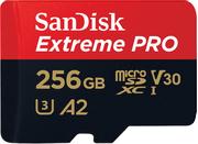SanDisk Extreme Pro - flashminnekort - 256 GB - microSDXC UHS-I