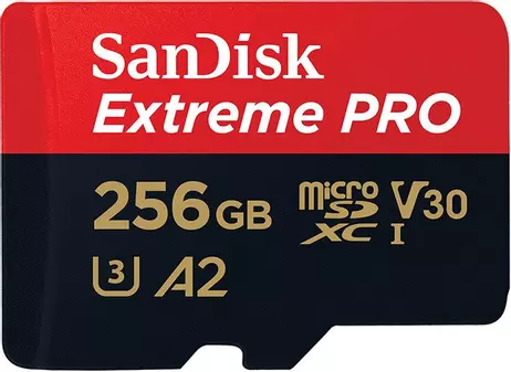 SanDisk Extreme Pro - flashminnekort - 256 GB - microSDXC UHS-I (SDSQXCD-256G-GN6MA)