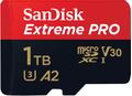 SANDISK k Extreme Pro - Flash memory card (microSDXC to SD adapter included) - 1 TB - A2 / Video Class V30 / UHS-I U3 / Class10 - microSDXC UHS-I