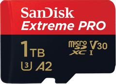 SANDISK Extreme PRO 1TB MicroSDXC UHS-I Class 10 Memory Card and Adapter