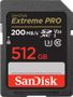 SANDISK Extreme PRO 512GB SDXC 200MB/s UHS-I C10
