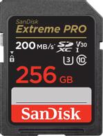 SanDisk Extreme Pro 256GB SD-kort Video Class V30 / UHS-I U3