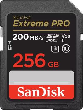 SANDISK Extreme PRO 256GB SDXC 200MB/s UHS-I C10 (SDSDXXD-256G-GN4IN)
