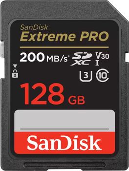 SANDISK Extreme PRO 128GB SDXC 200MB/s UHS-I C10 (SDSDXXD-128G-GN4IN)