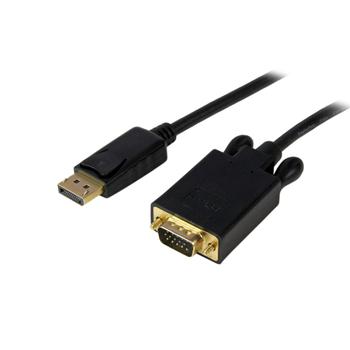 STARTECH "1,8m DisplayPort to VGA Adapter Converter Cable ? 1920x1200 - Black" (DP2VGAMM6B)